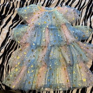 Pastel star Layered Dress